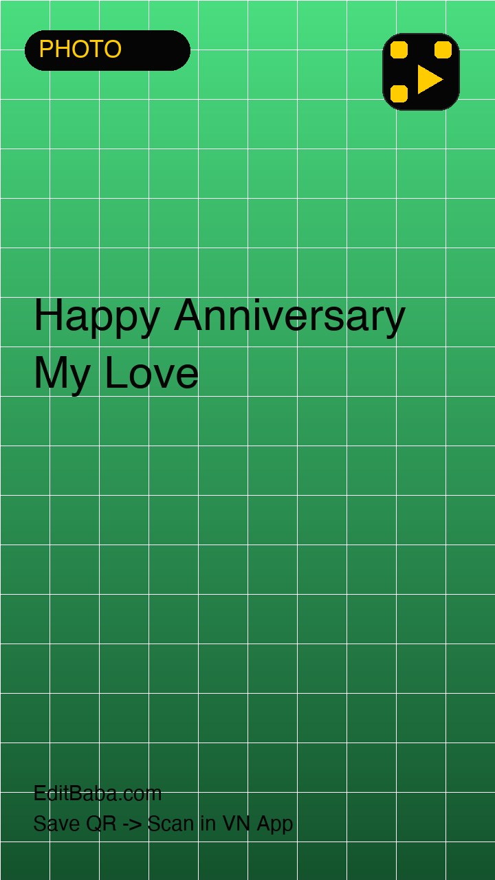Happy Anniversary My Love VN code template preview