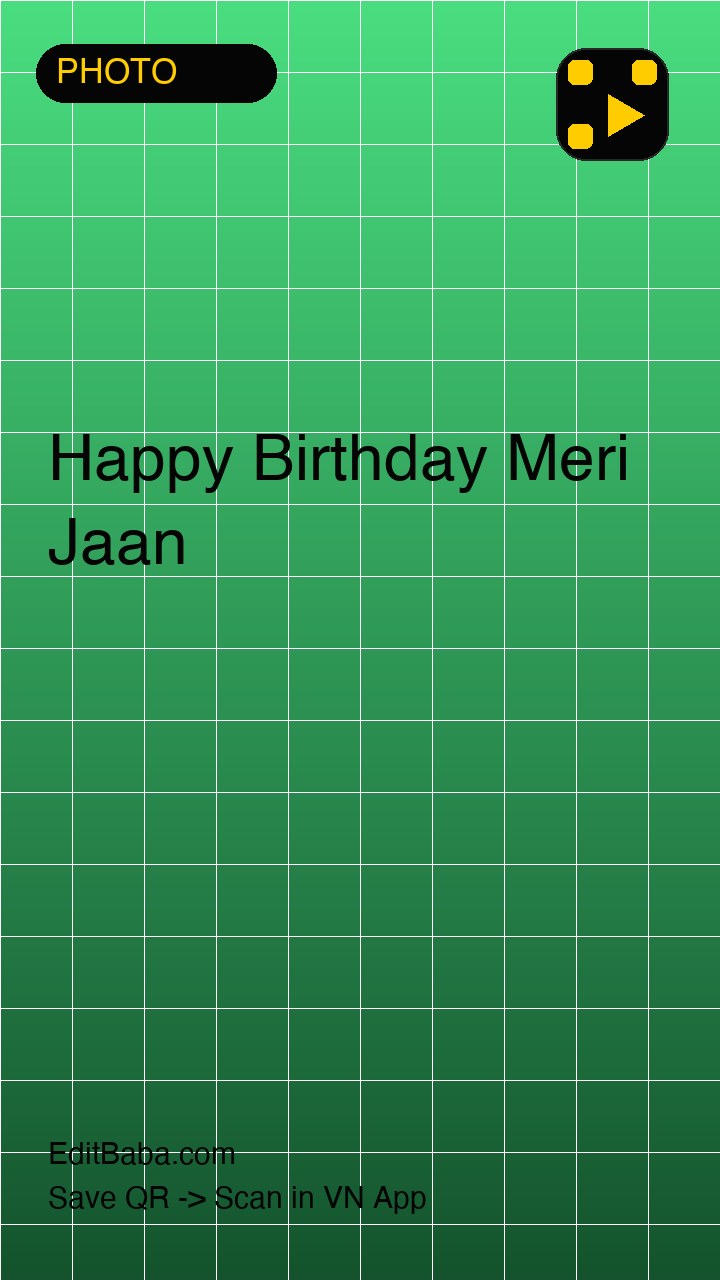 Happy Birthday Meri Jaan VN code template preview