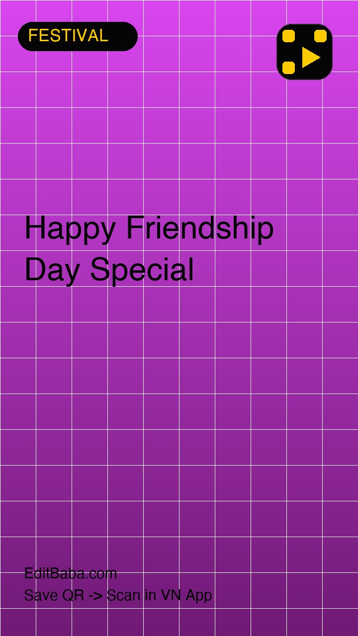 Happy Friendship Day Special VN code template preview