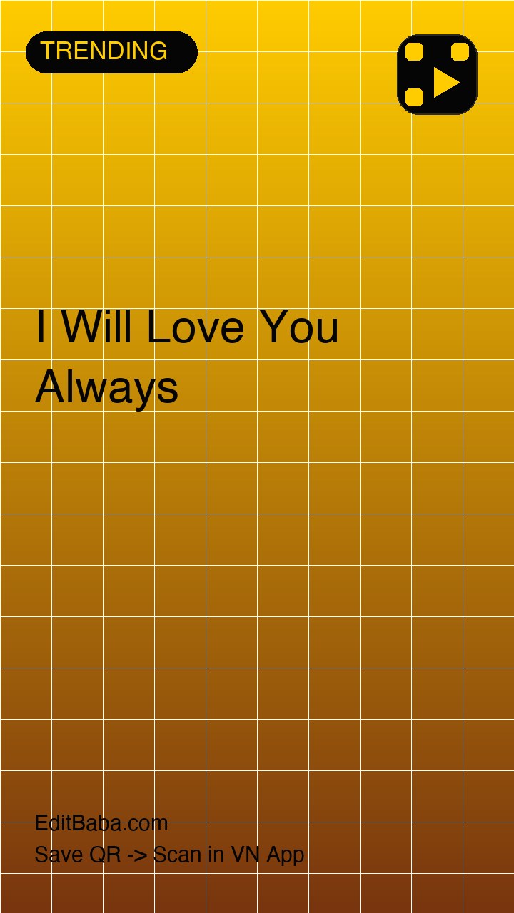 I Will Love You Always VN code template preview